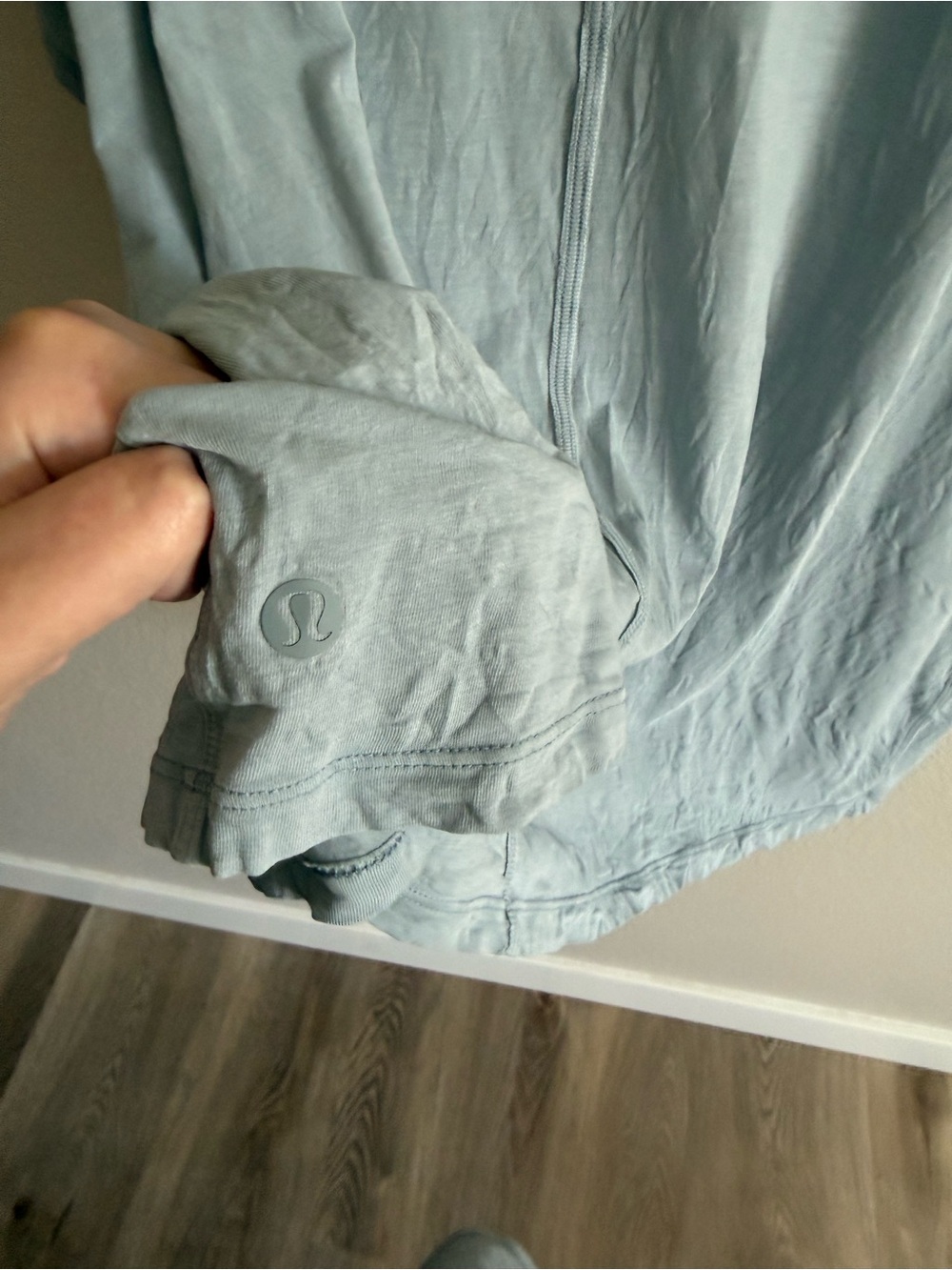 lululemon athletica Oversized Crew Tee in Pale Blue-Gray - Picture 5 of 5